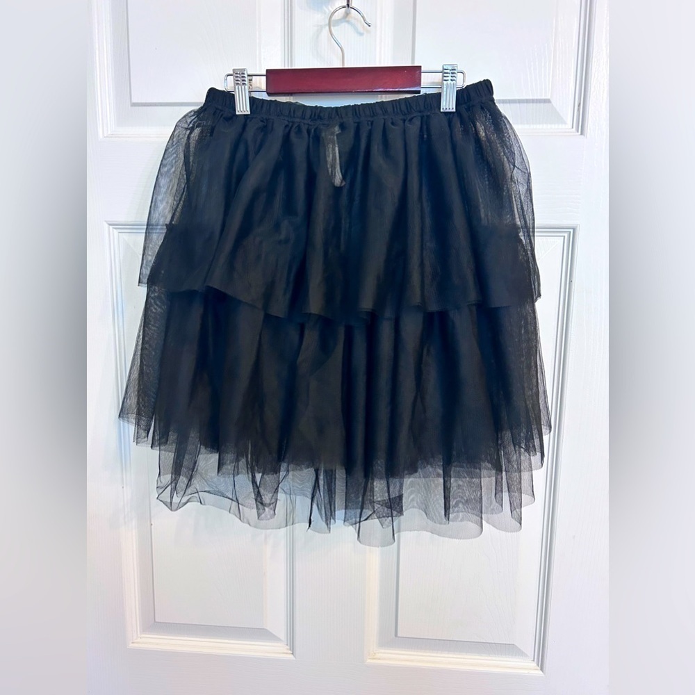 NWOT Free People, Carrie Tulle Half Slip, Small in Black - Picture 2 of 6